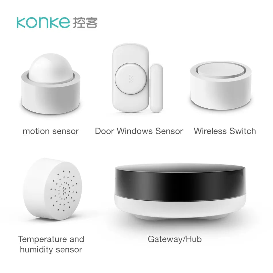 Zigbee system smart hotel solution API access OEM KONKE Smart home automation kit (NC)