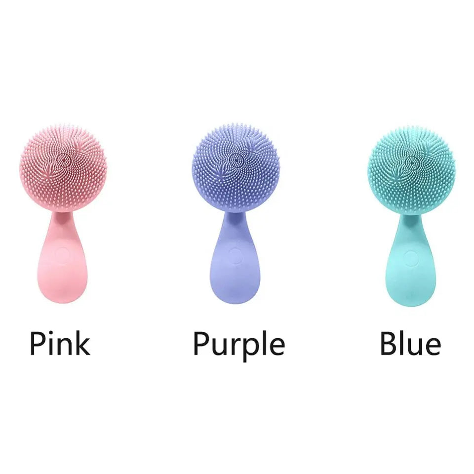 Facial Cleansing Brush,Electric Silicone Face Scrubber for Deep Cleaning (NC)
