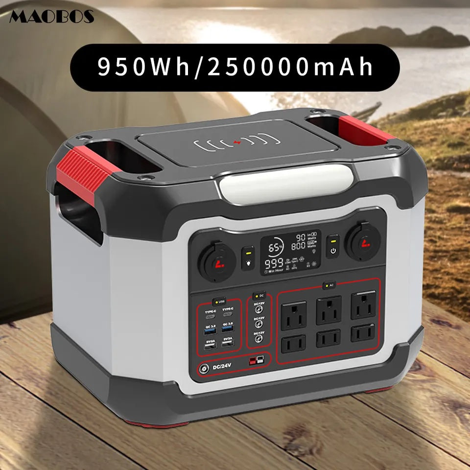 Power Storage charger 950wh 1200w solar generator portable power station
