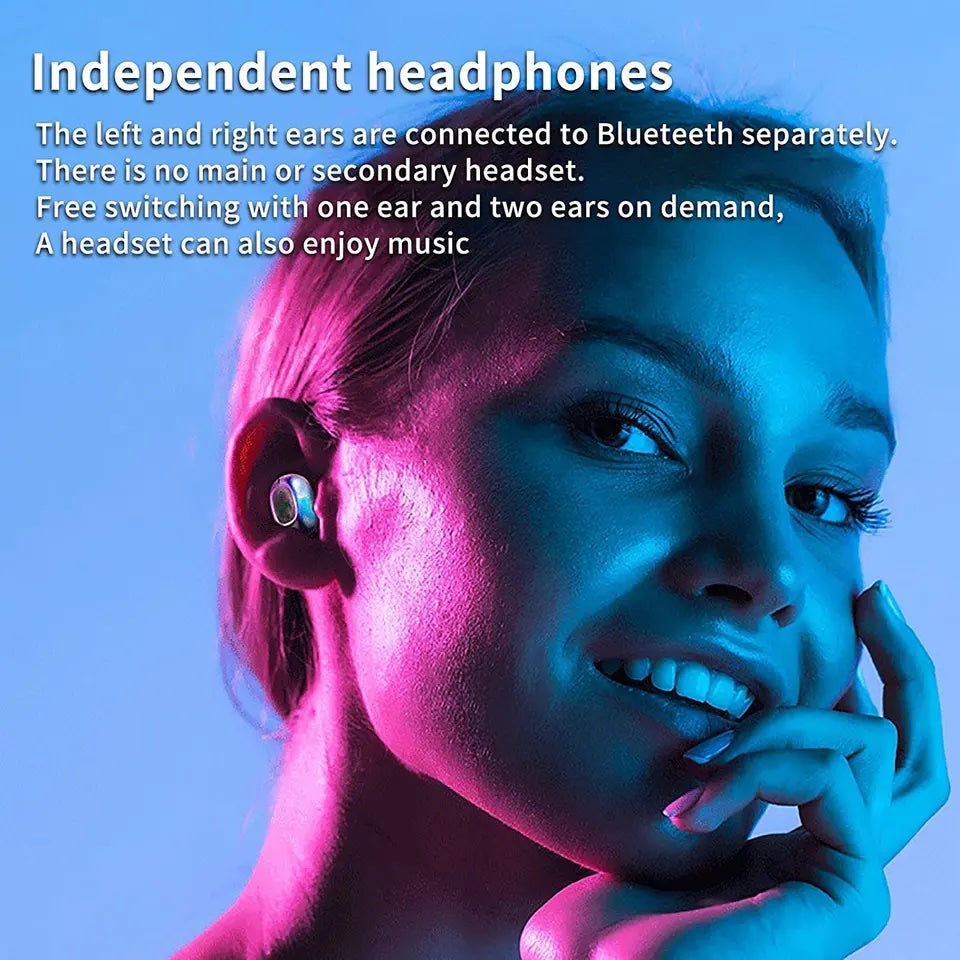 True Wireless Earbuds Mirror LED Display Earphone TWS Beatstudio Headset (NC)