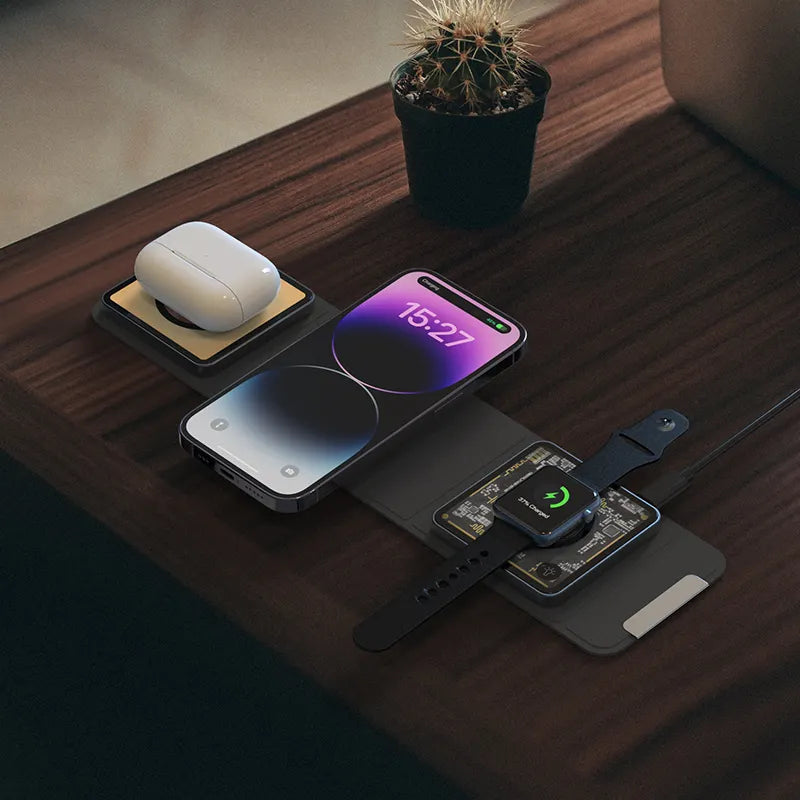 Multifunctional Fast 15w Magnetic Wireless Charger Station