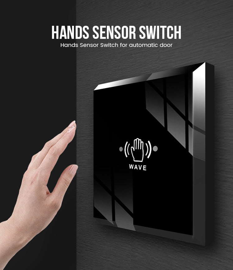 Smart Micro Wave Touchless Switch For Door Opening Exit push Button Panel (N)