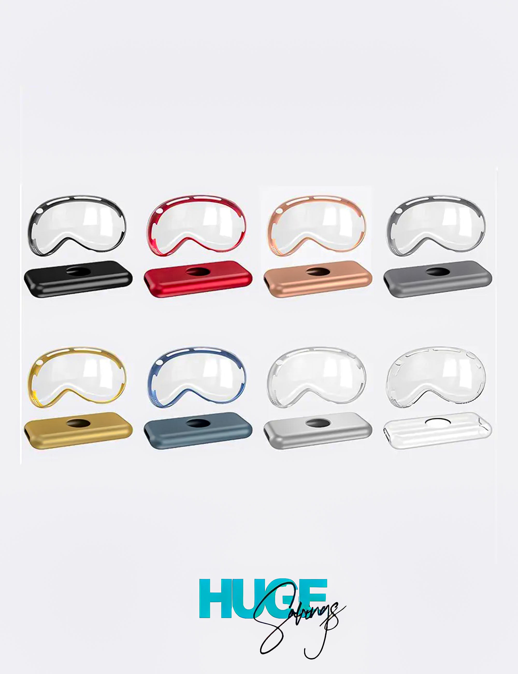 Vision Pro Headset Face Clear Cover Transparent