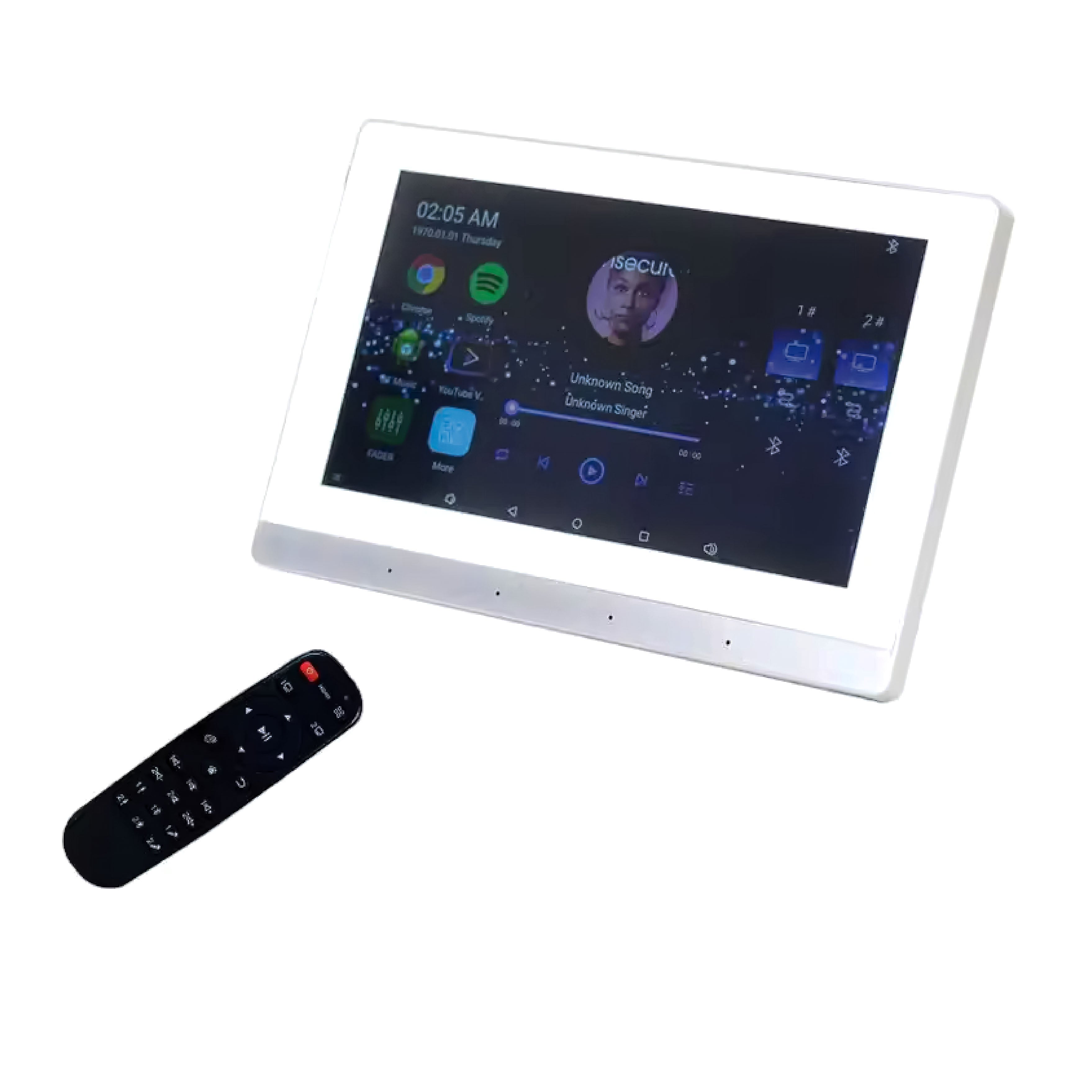 Smart Home 7 "Touchscreen 8 channel home Theater Bluetooth WiFi wall amplifier