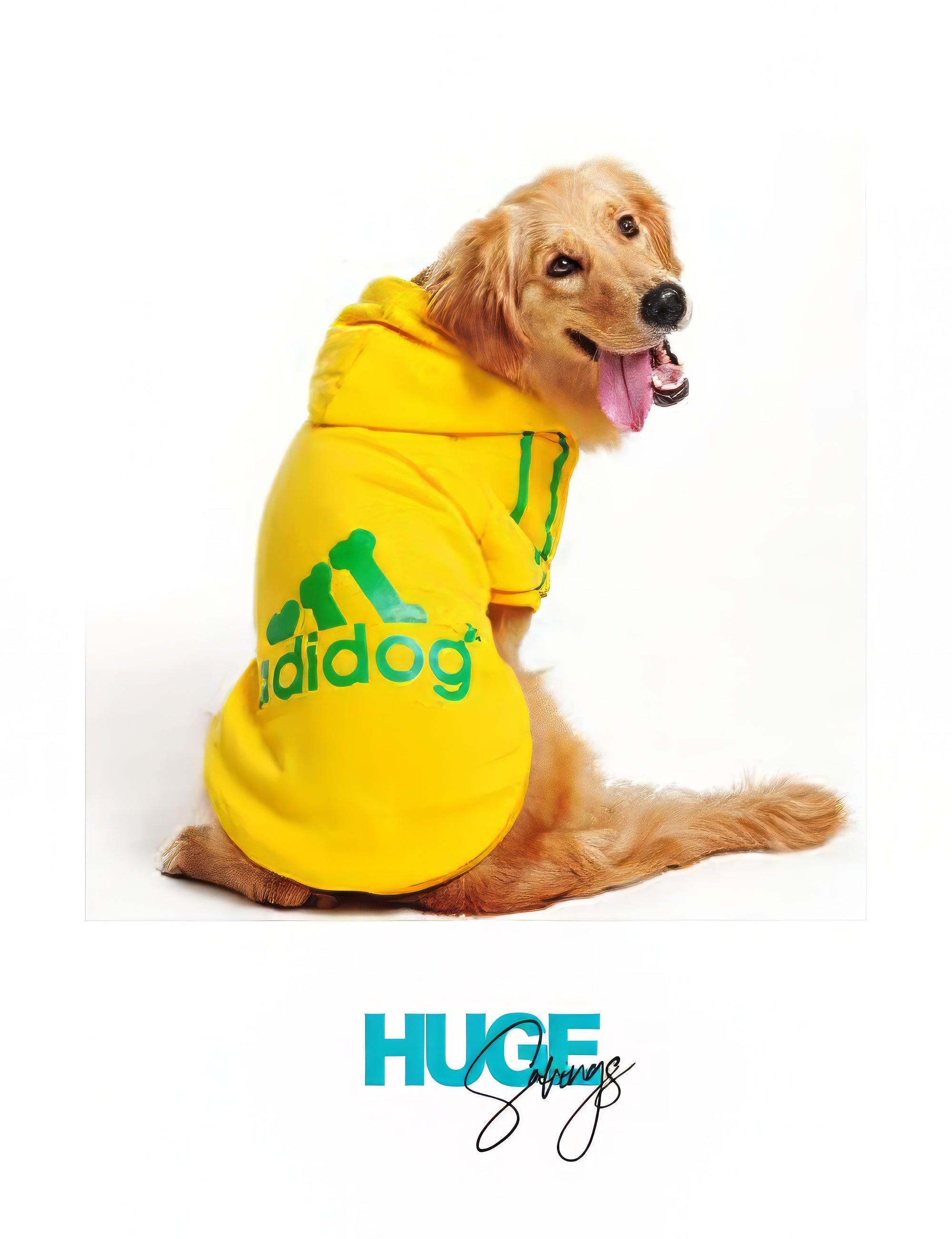 Adidog Pet Puppy Dog Cat Coat Clothes Hoodie Sweater Costumes (Large size dog)  (NC)