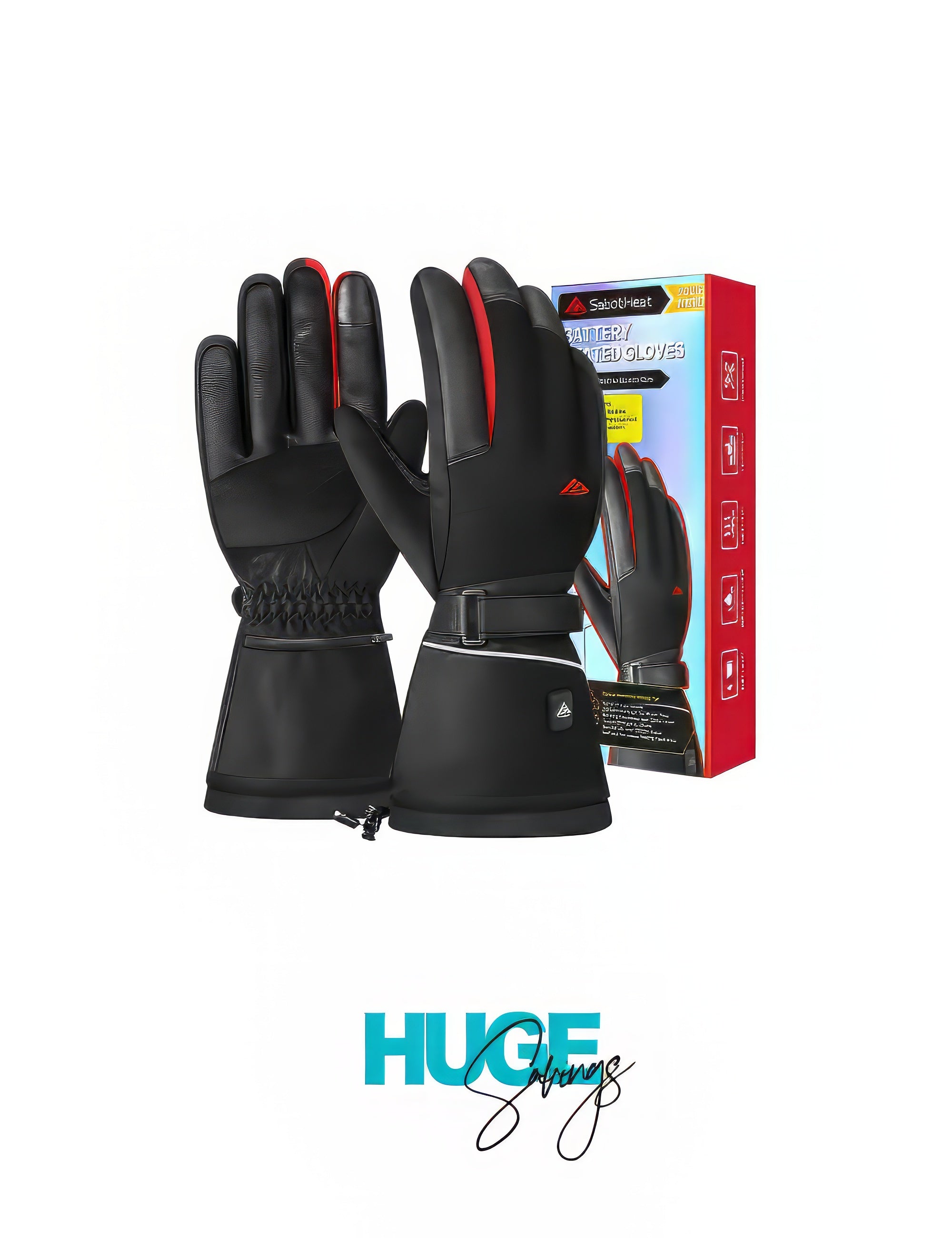 SabotHeat Battery Heated Gloves - Electric Heated Gloves for Men (XL)