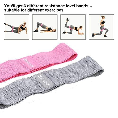 Resistance Bands Best Exercise Bands for Booty, Best 2 Set Pack - e4cents