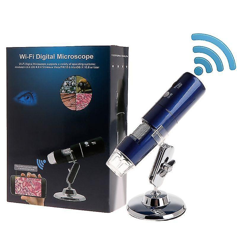 Digital Wi-fi Microscope 1000x magnifier. HD resolution 1920x1080 (BLACK).