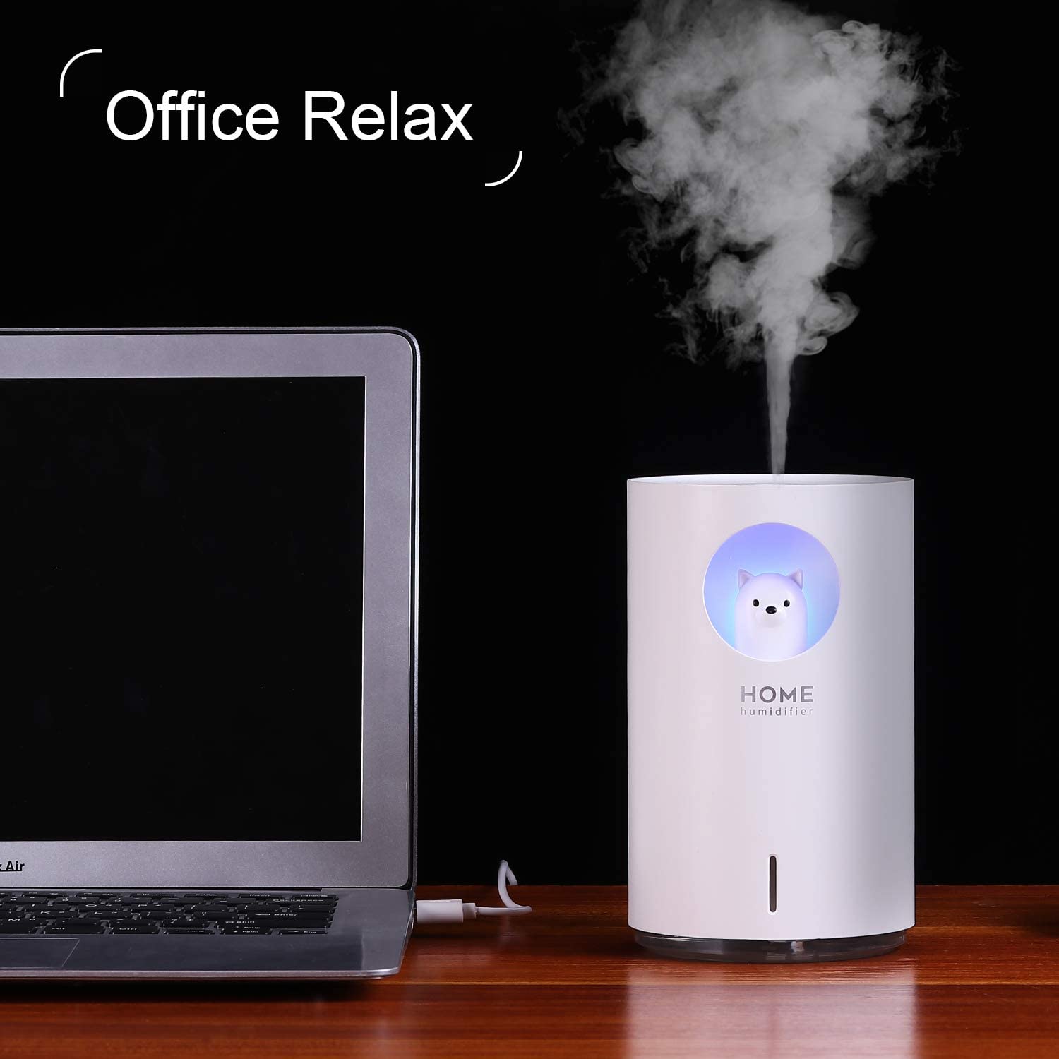 700mL Humidifiers for Bedroom Home Office.  (LNC)