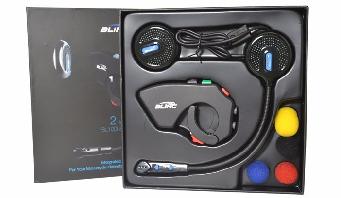 FREE -  BLINC BL100 + BL300 combo kit - Bluetooth helmet system W/ Remote switch.