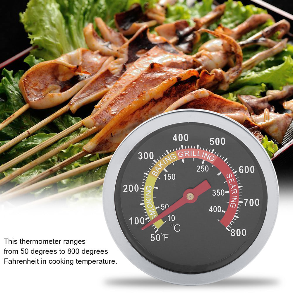 Garosa 50~800℉ Stainless Steel BBQ Thermometer Temperature Gauge for Barbecue Cooking - e4cents