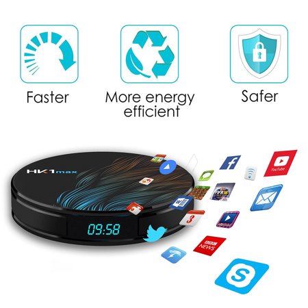HK1 Max 4K HD Dual WiFi RK3328 4+64G T-V Box Smart Media Player for Android 9.0.