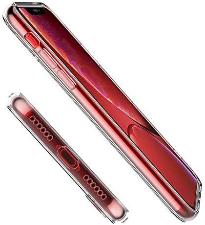 Case for iPhone XR Clear Shock Absorption TPU Gel Transparent Soft Cover (Clear) - e4cents