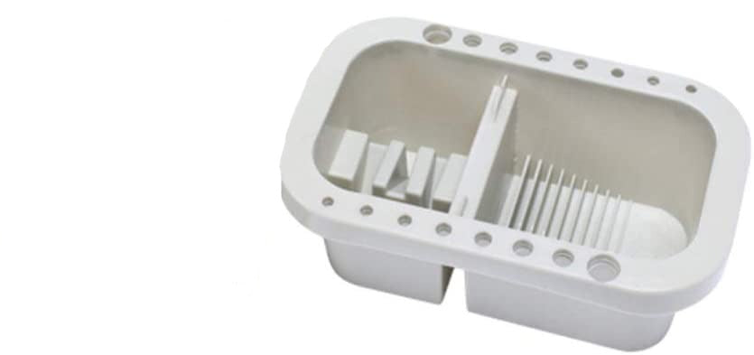 1 Set Plastic Brush Washing Bucket with Palette Lid Artist Brush Basin  - NO LID. - e4cents
