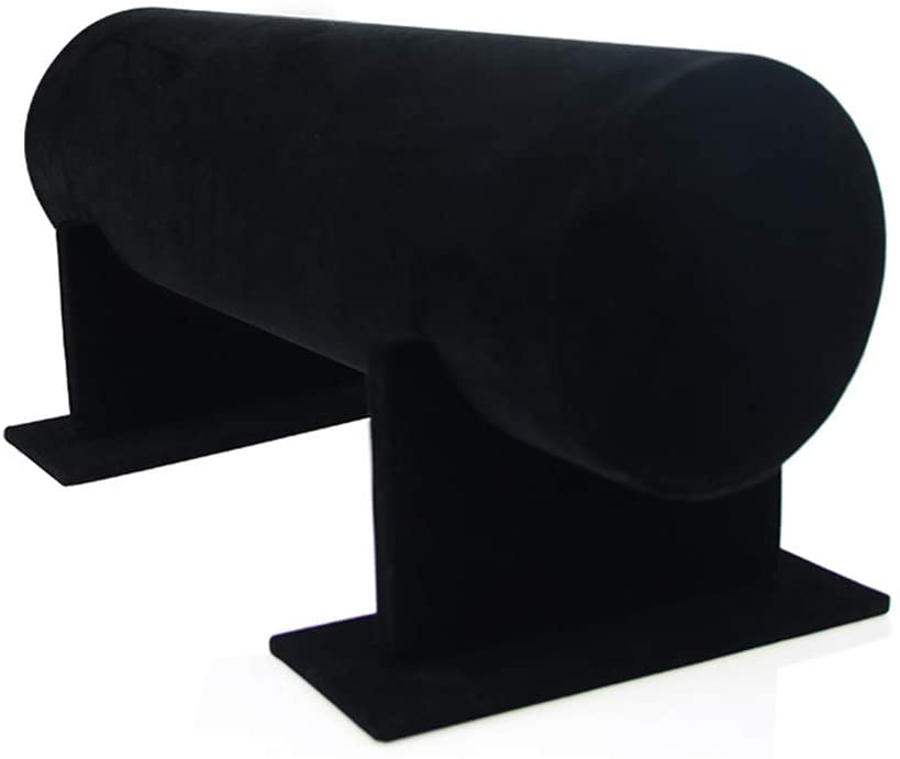 Headband Holder Display, Jewelry Velvet Hair Hoop Hairband Hair Clasp T-bar Display (Black). - e4cents
