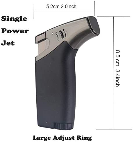 Jet Torch Cigar Lighter Power Flame Adjustable Butane Refillable Cigar Lighter. - e4cents
