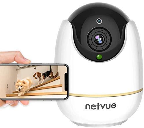 Dog Camera - 1080P Dog Camera with Phone App, Pan/Tilt/Zoom Home Camera with 2-Way Audio.