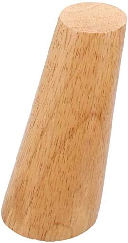 4PCS Sofa Legs 6inch Wood Oblique Tapered Wooden Furniture Legs Wood Color 15cm - (NC)