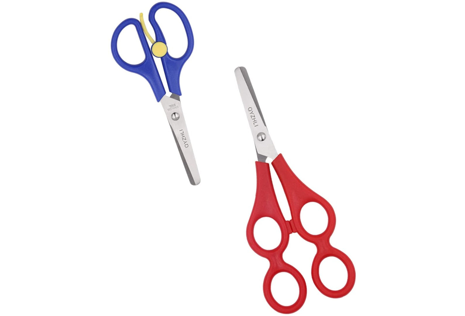 10 SETS 1 DUAL HANDLE Plastic Children Scissors FOR Pre-School Training.  (NC)