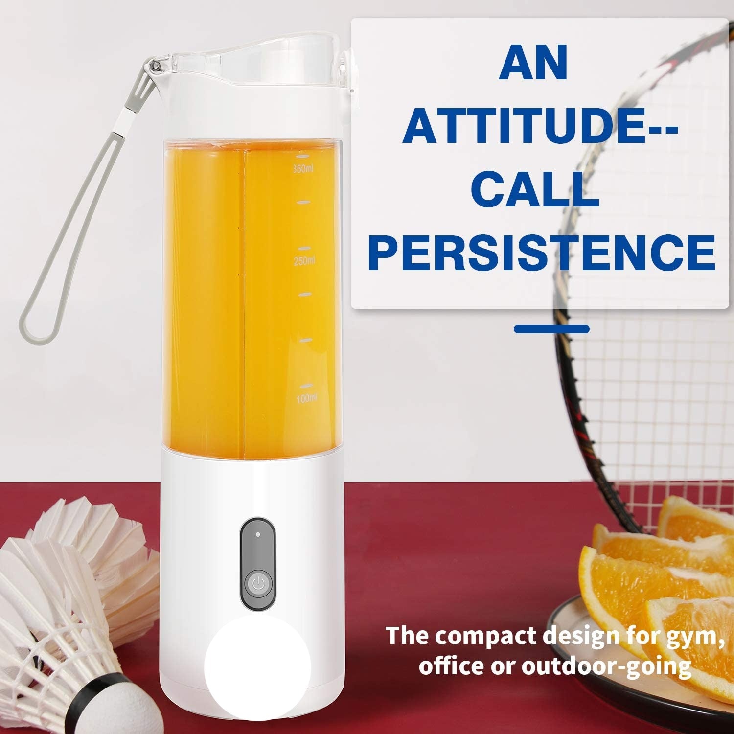 Portable Blender Personal Shakes and Smoothies Single Serve for Making Juice 24000mAh(white) - e4cents