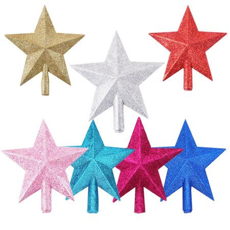 Christmas Tree Top Star 3D Five-point Star 20cm Christmas Home Table Topper Christmas Decoration Merry Christmas - e4cents