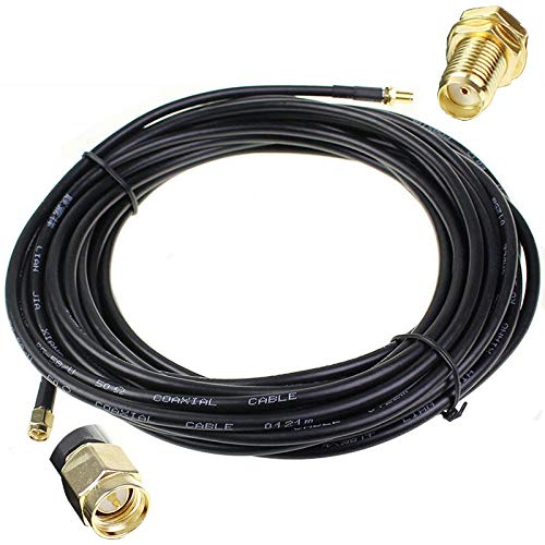 SMA Female to SMA Male Low Loss RG58 Coaxial Extention Cable 10m - e4cents