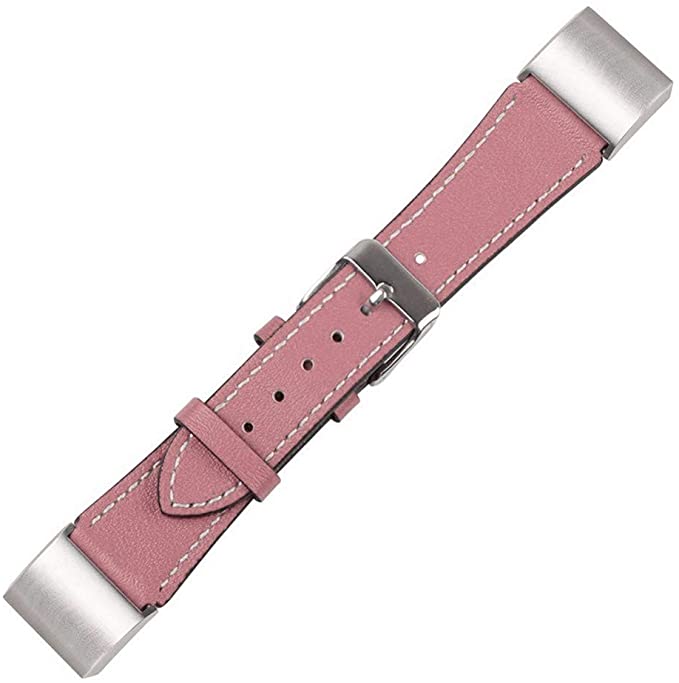FULLMOSA - Genuine Leather Replacement Bands Compatible for Fitbit Charge 2 Wristbands Strap - BEIGE. - e4cents