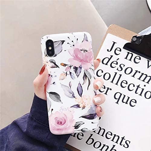 iPhone XR Case for Girls Women Cute Silicone Phone Case with glass screen.