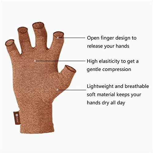 1 Pair Compression Arthritis Gloves Breathable Waterproof Anti-inflammatory Gloves  size M ( COLOR MAY VARY) - e4cents