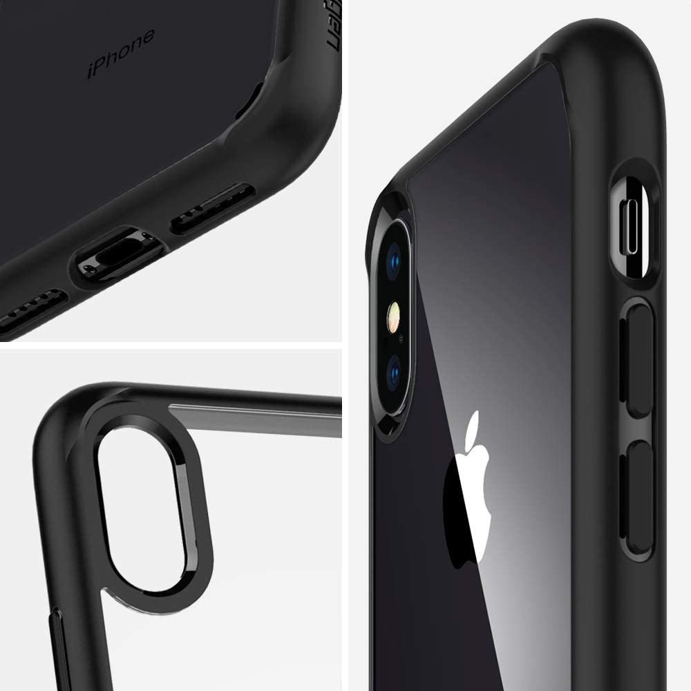 Spigen Ultra Hybrid Designed for iPhone Xs (2018) / Designed for iPhone X (2017) - Matte Black - e4cents