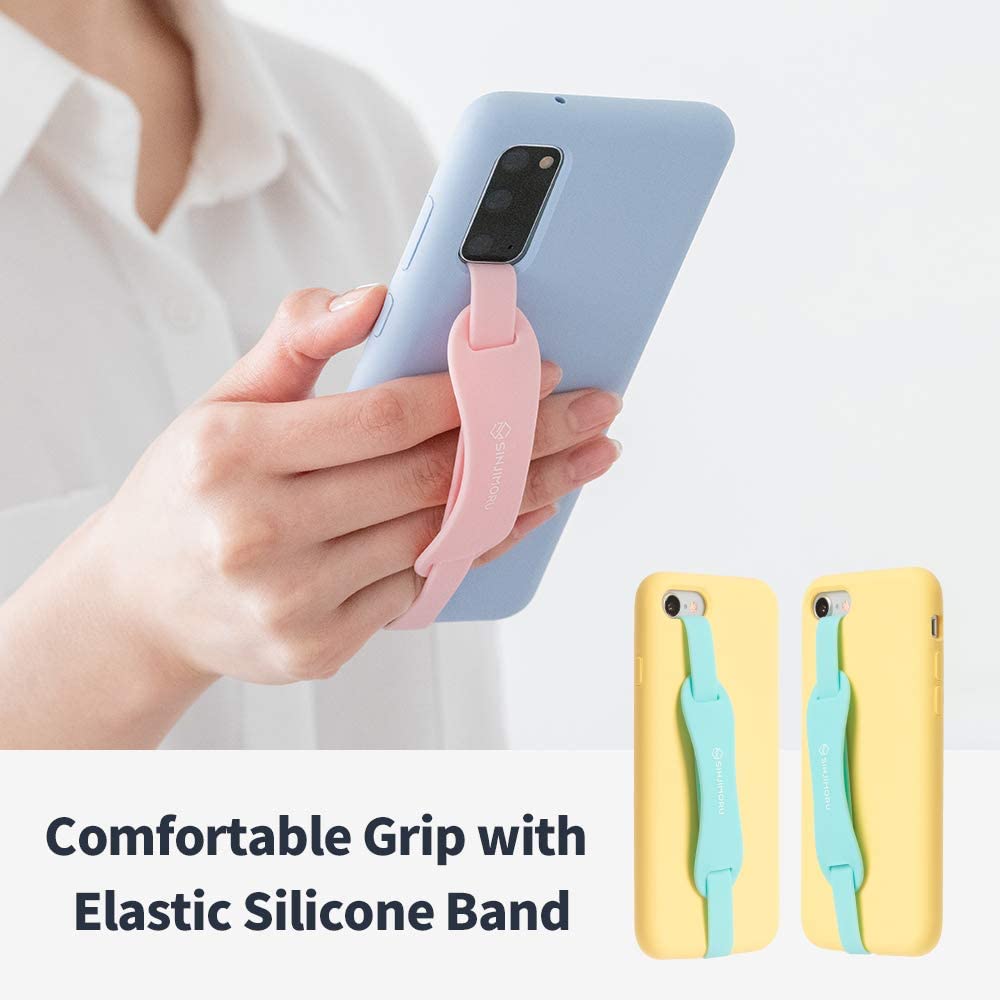 Sinjimoru Universal Silicone Phone Grip Holder, as Cell Phone Stand - e4cents