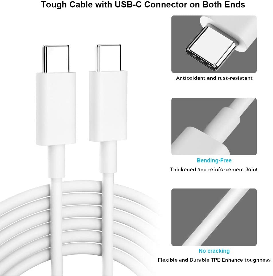 USB C Charge Cable, COOYA USB C to USB C Cable Pixel 4 Charger Cable. - e4cents