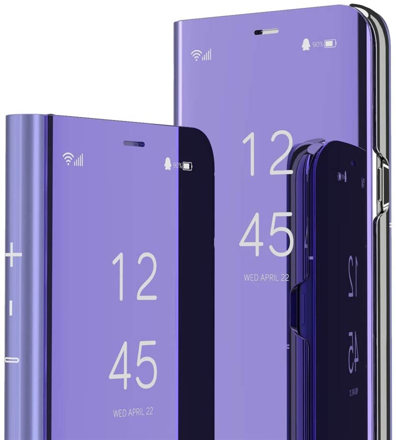 Asdsin for Galaxy A71 Case Slim Stylish Luxury Make Up Mirror Case - PURPLE - e4cents
