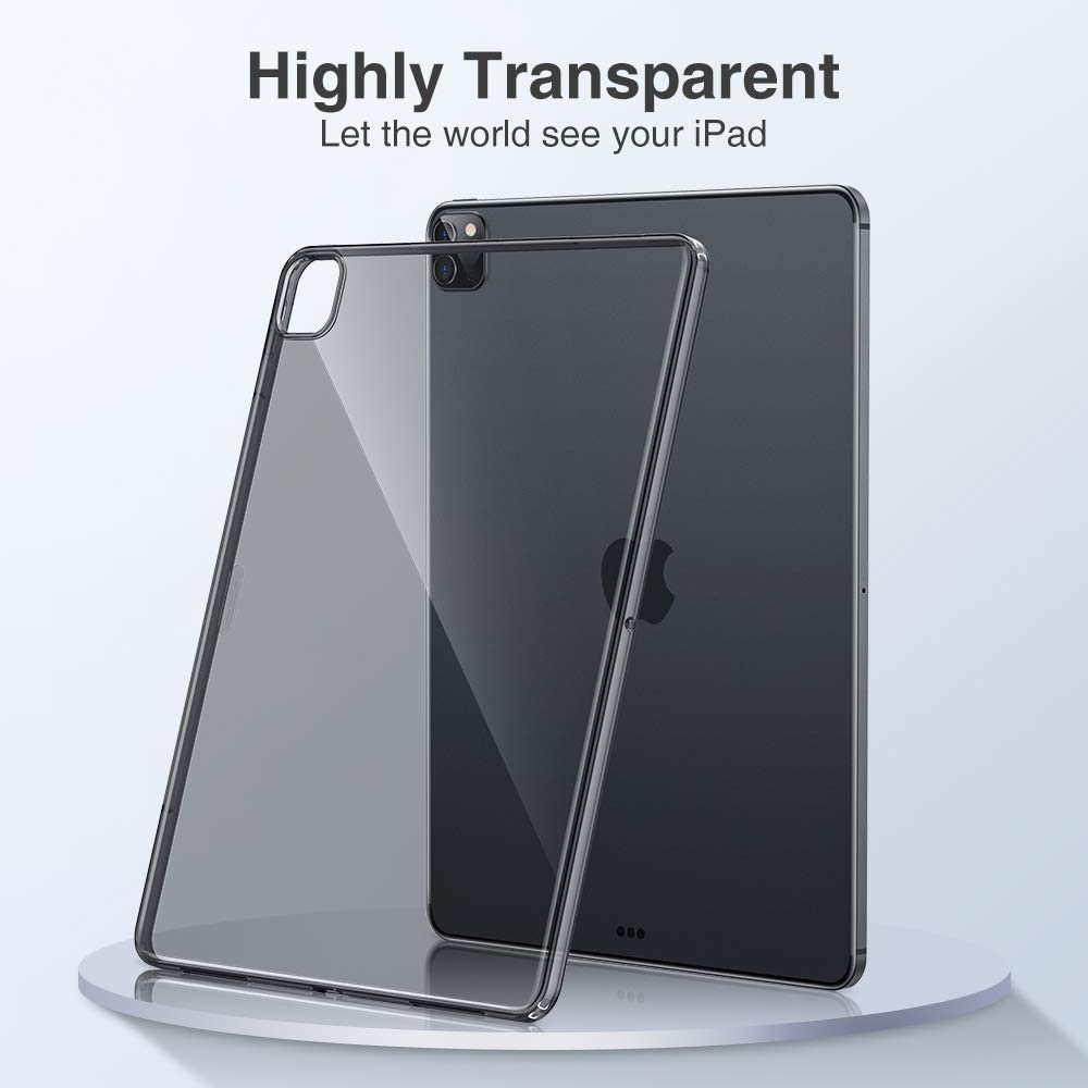 ESR Rebound Soft Shell Case for iPad Pro 12.9" 2020, Clear TPU Back Cover - e4cents