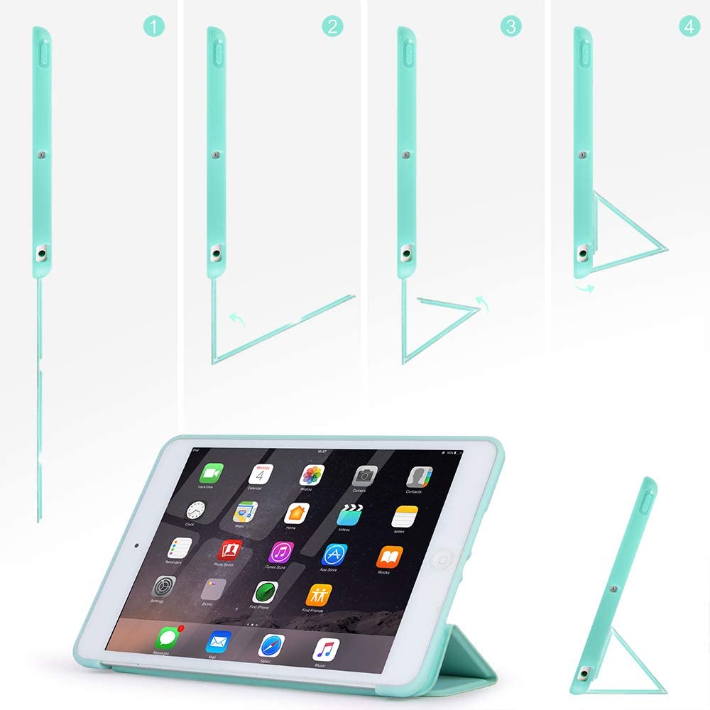 KENKE Case for iPad Mini 4 (2015 Model Mini 4th Generation) - MINT GREEN - e4cents