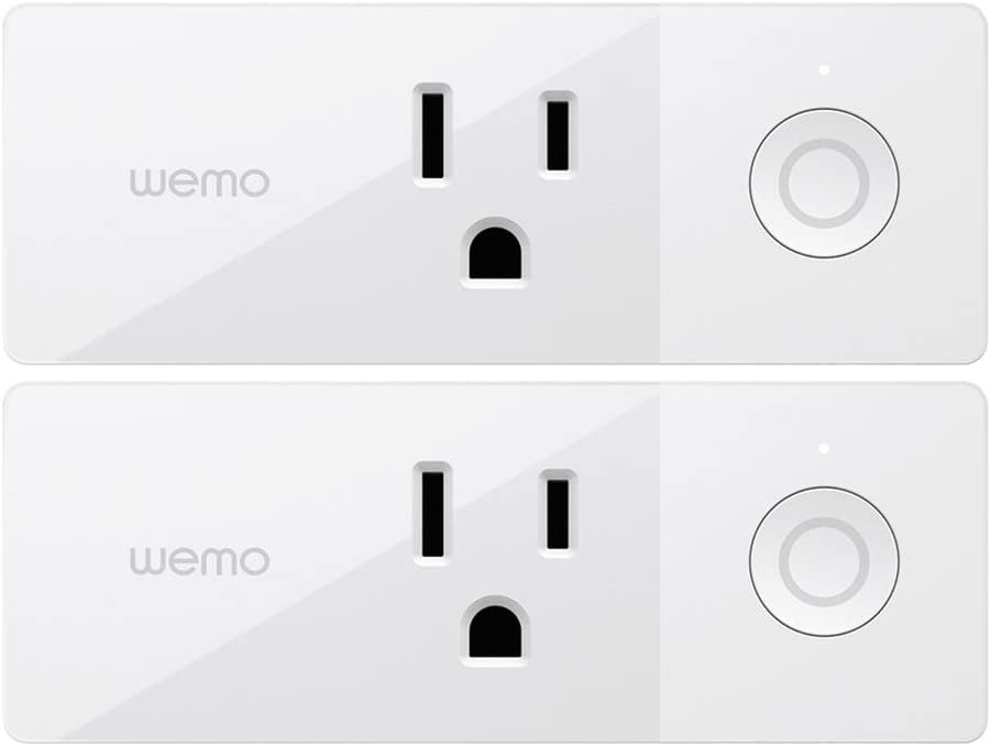 Wemo Wi-Fi Smart Plug 2 Pack - Control Appliances with Alexa or Google Assistant - e4cents