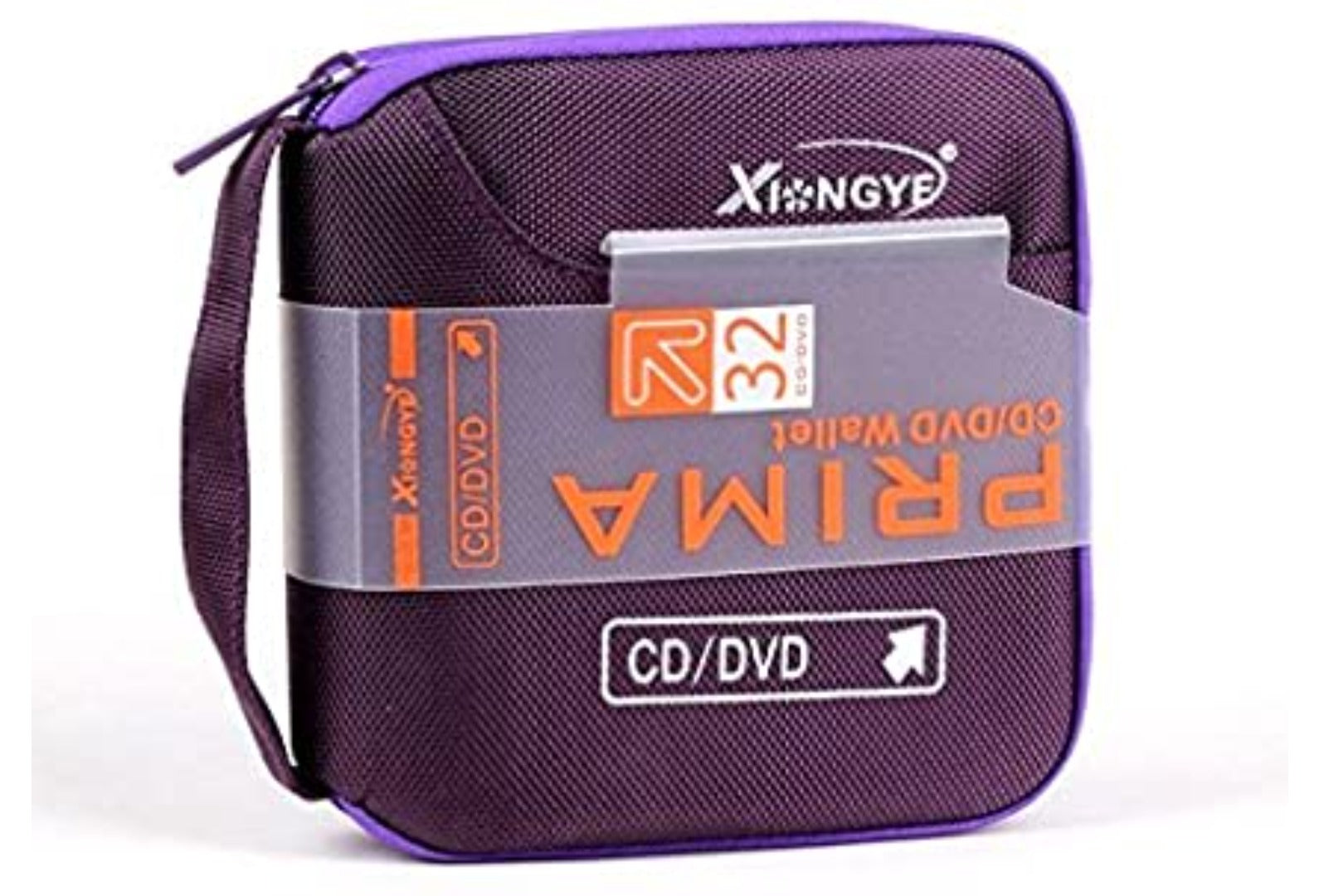 New 32 Disc CD DVD Portable Wallet Storage Organizer Holder Case Bag Album Box - PURPLE