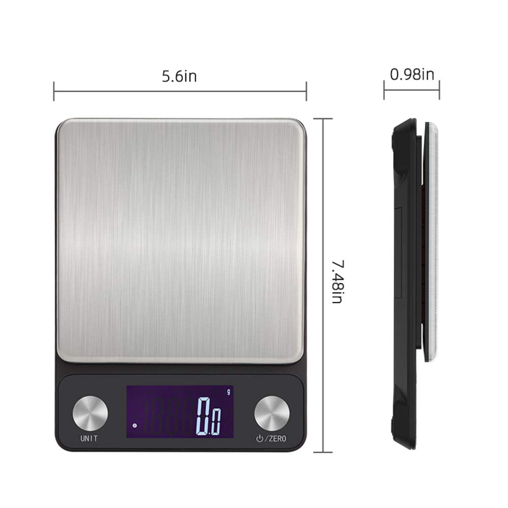 Rechargeable Digital Kitchen Scale NEXT-SHINE 5kg x 0.1 Gram - e4cents
