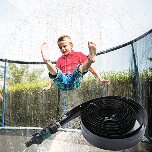 Becoyou Trampoline Sprinkler, Trampoline Outdoor Water Sprinklers for Kids Trampoline Accessories Water Park Summer Fun Games Yard Toys (39.3ft) - e4cents