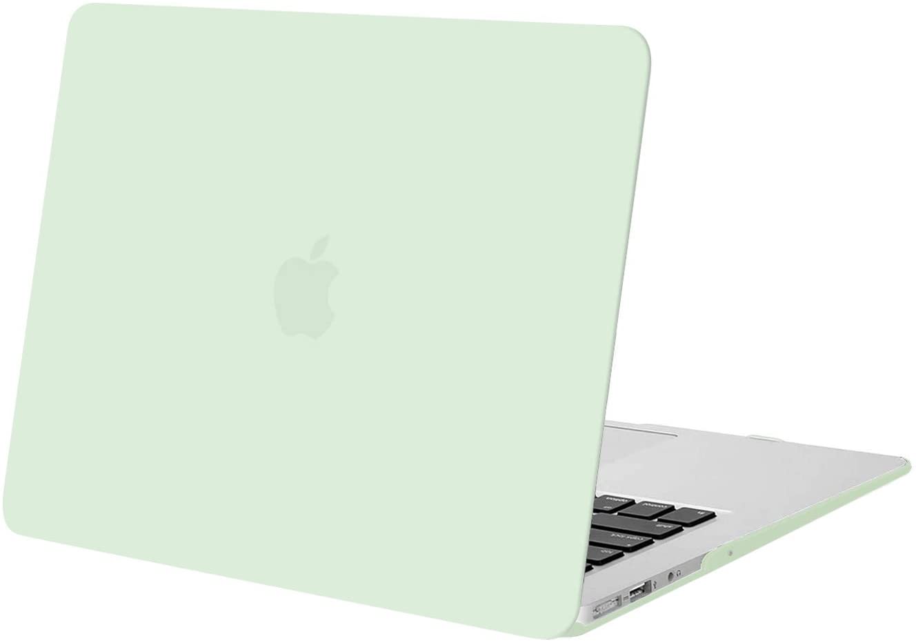 Honeydew Green -  MacBook Air 13 inch Case 2018 -2019 Release. Plastic Pattern Hard Shell , screen and keyboard protectors Compatible with MacBook Air 13. - e4cents