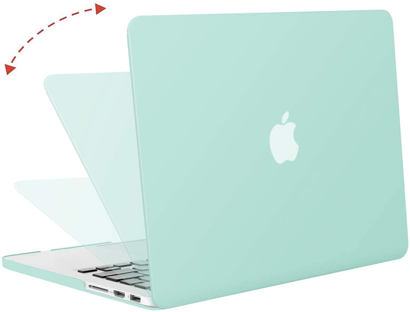 Clear Green -   MacBook Pro 15 inch 2012-2015 & 16 inch  2019 - 2020 . Hard case, keyboard and screen protector. - e4cents