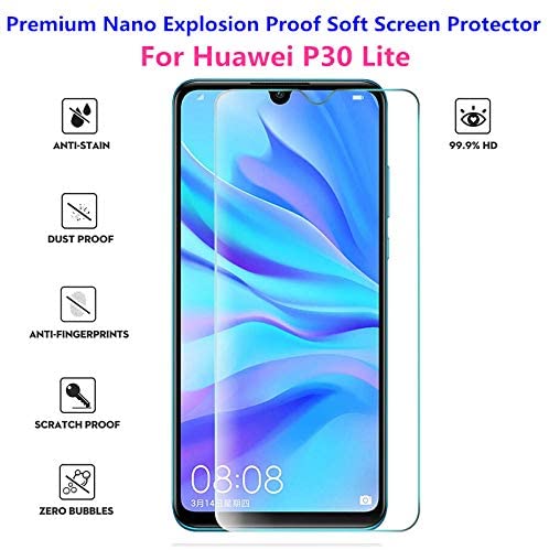 Huawei P30 Lite Case with HD Screen Protector - Navy Blue - e4cents
