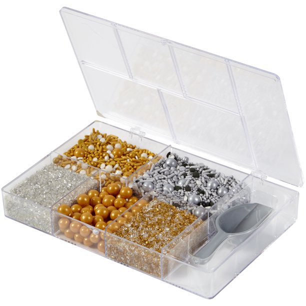 Assorted Treat Metallic Sprinkle Tackle Box, 7.58 Ounces by Wilton  (NC)