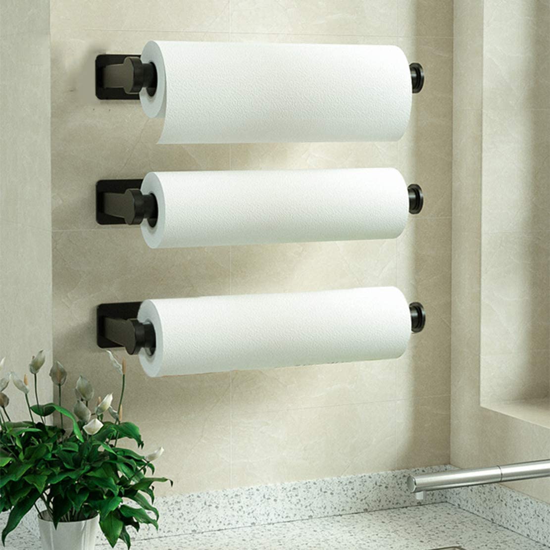 Paper Towel Holder No Drilling,  Wall Mount Paper Roll - e4cents
