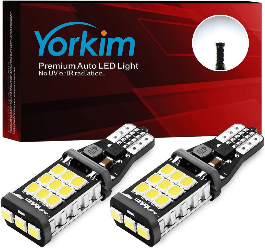 Yorkim Extremely Bright Error Free T15 21-SMD 906 W16W for Back Up  - (LNC)
