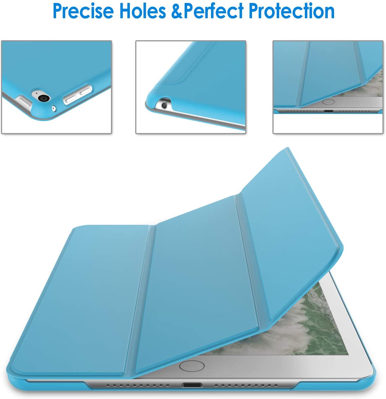 ProCase iPad 10.2 Case 2020 iPad 8th Gen / 2019 7th Generation Case -  Navy Blue / Gold. - e4cents