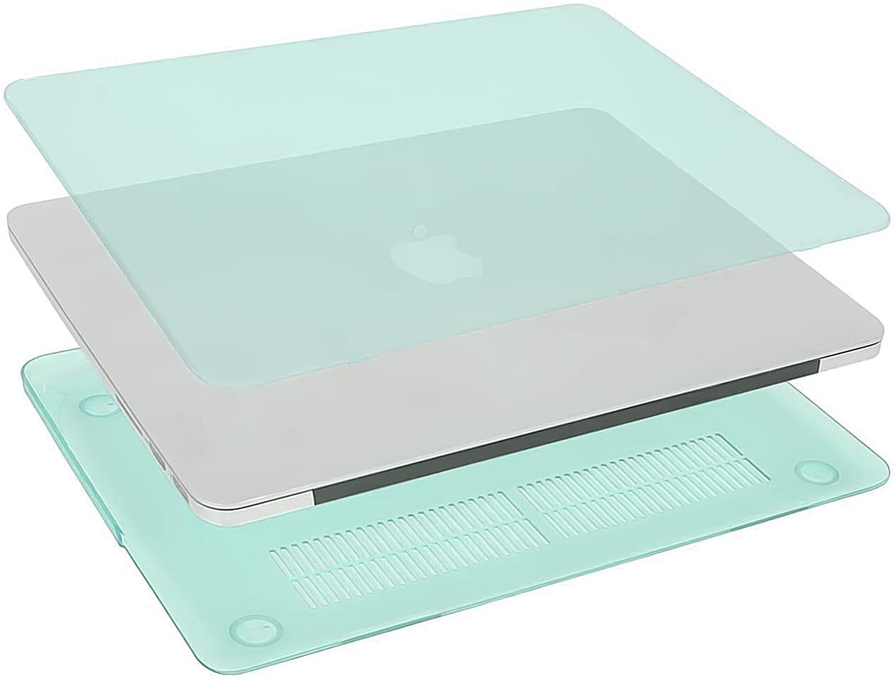 Clear Green -   MacBook Pro 15 inch 2012-2015 & 16 inch  2019 - 2020 . Hard case, keyboard and screen protector. - e4cents