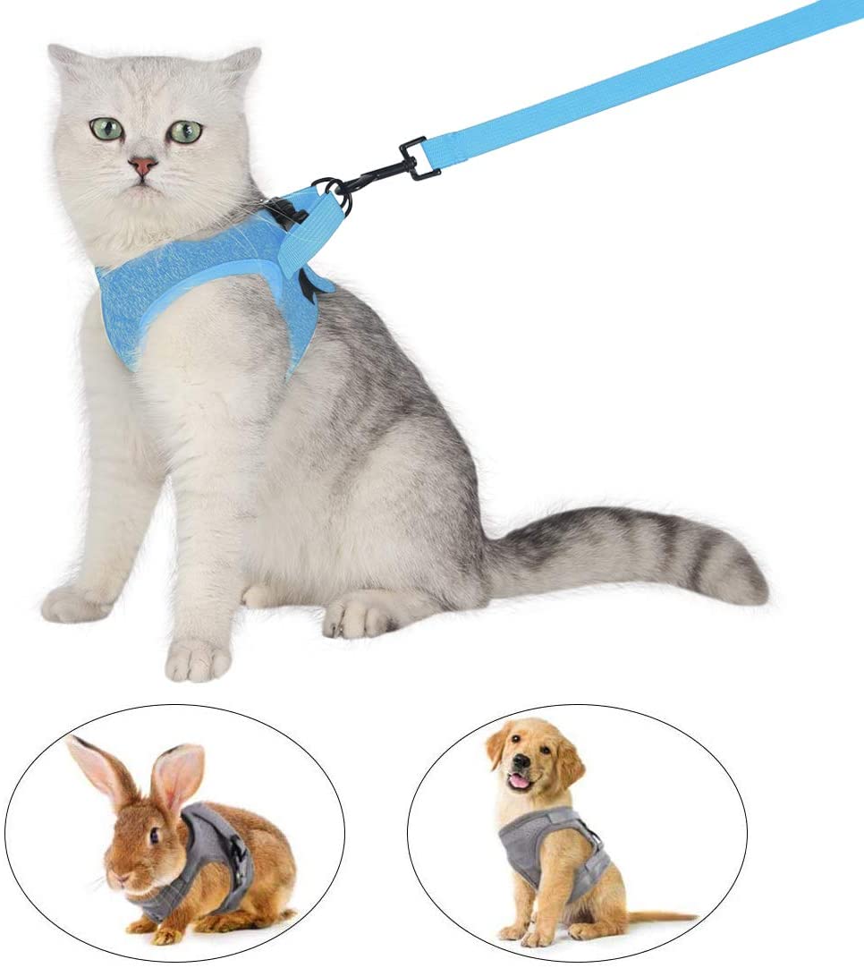 Cat Harness and Leash Set for Walking 360° wrap-Around Small Cat and Dog Harness - e4cents