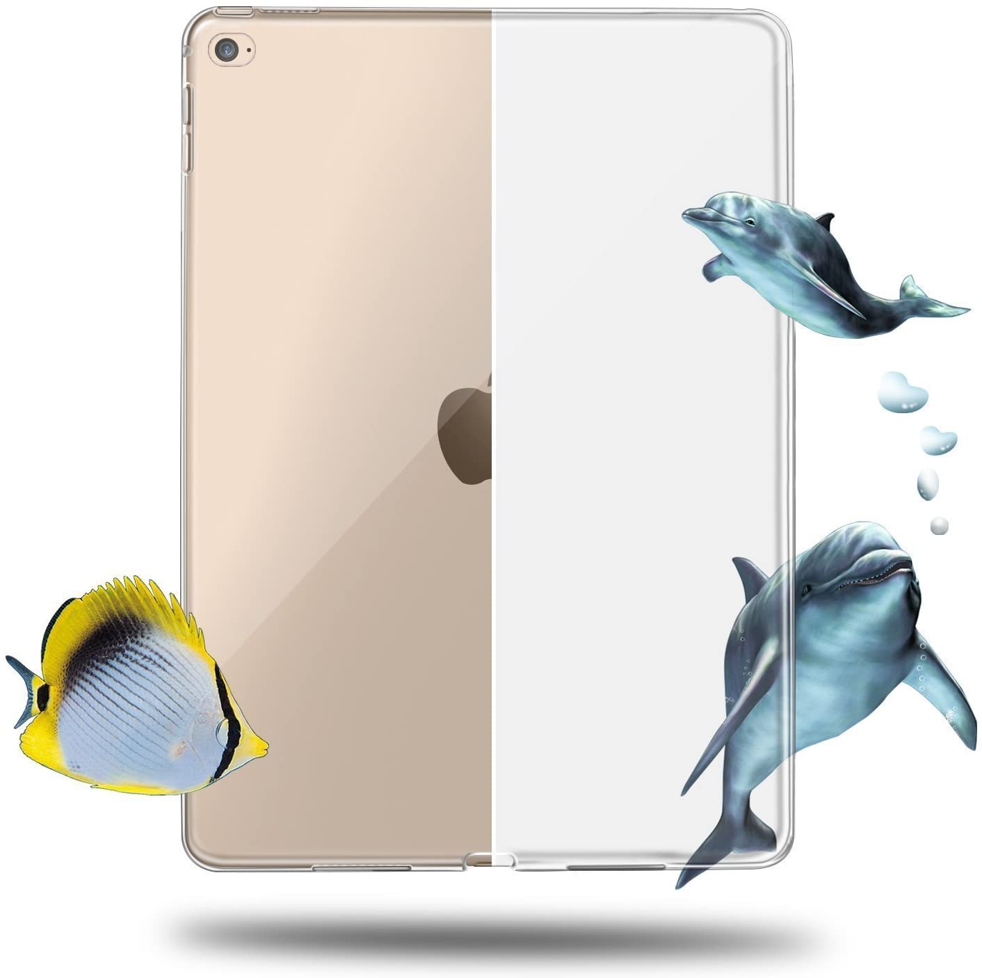 FREE - iPad Air 2 9.7'' Clear Case, Transparent Slim Silicon Soft TPU Clear Case - e4cents