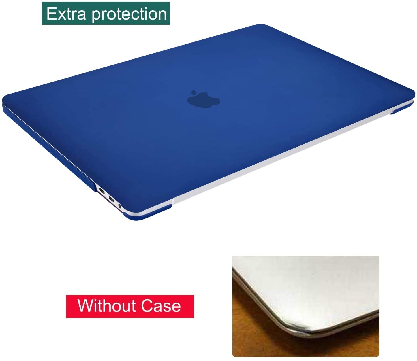 Navy Blue -  MacBook Pro 15 inch 2012-2015 & 16 inch  2019 - 2020 . Hard case, keyboard and screen protector. - e4cents